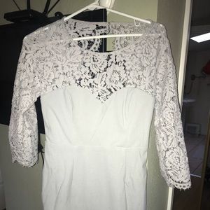 All the Stars Grey Lace Backless Bodycon Dress